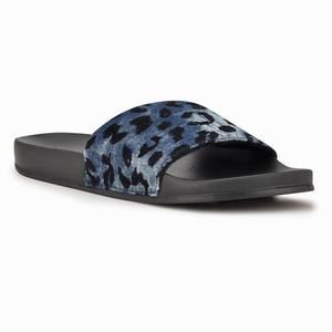 Nine West Sandbar Flat Slippers Blauw/Bruin Nederland | ZTJ-431567